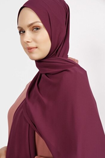 Differenza Crepe Shawl Plum