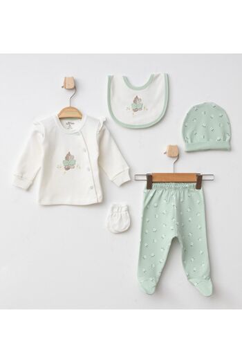 Aziz Bebe 5-Piece Baby Hospital Exit Bodysuit Set005335