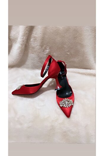 LADİESHOE Karnıyarık Stoned Women's Shoes