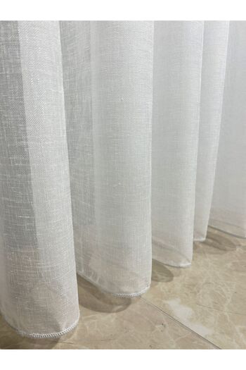 artdoppio Natural Linen Tulle Curtain 1/2 Sparse Pleat Original Non-Wrinkle 2025 Season