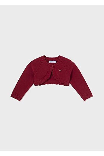 MAYORAL Red Baby Girl Knitted Cardigan - 00308 017