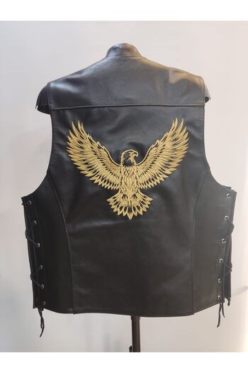 Dein DasLeder Eagle Model Genuine Calf Leather Vest