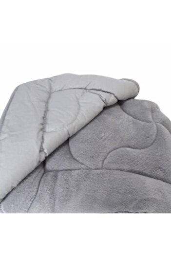 DENİZLİ ÇEYİZ 195x215 Double Wellsoft Quilt Gray