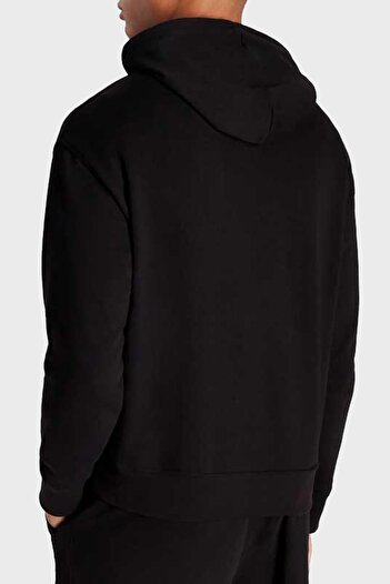 Armani Exchange Ανδρικό SWEAT 6RZMHF ZJDGZ 1200 από οργανικό βαμβάκι με κουκούλα κανονική εφαρμογή