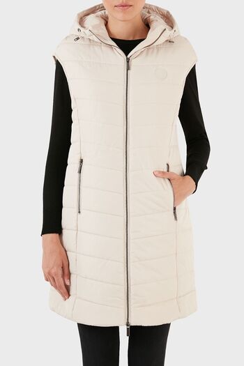 Armani Exchange Regular Fit Hooded Puffer Vest with Pockets