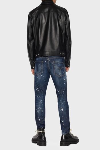 DSquared2 Skater Stretch Cotton Normal Waist Slim Fit Jeans Men'S JEANS S74LB1232 S30342 470