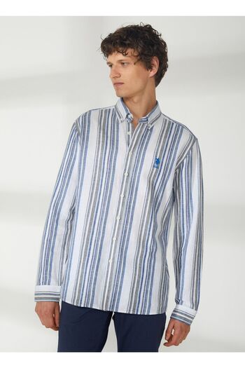 U.S. Polo Assn. Чоловіча сорочка Saks Regular Fit - з ґудзиковим коміром, підкладка
