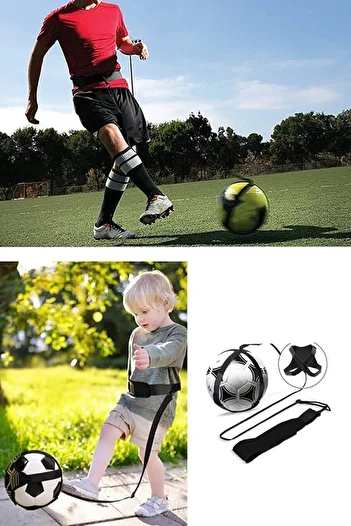 Bundeba Ρυθμιζόμενο Shin Guard Θήκη μπάλας Ζώνη μέσης Προπόνηση μπάλας ποδοσφαίρου Προπόνηση Κορσές ζώνης