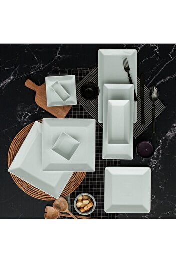 Güral Merid 29cm Flat Plate (White)(12 Pieces)(1 Dz)