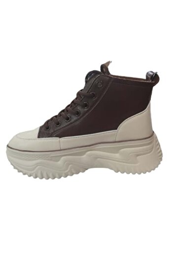 NORT OF WILD Gamelu 23kz Gınza Kadın Kalın Taban Sneakers Bot - Kahverengi - St01056-kahverengi-40