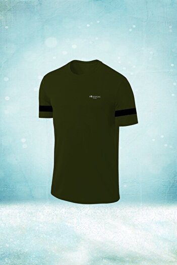 POSEIDON STORM Khaki Fit Men's Sports T-Shirt - Comfortable, Short Sleeve, S-3Xl