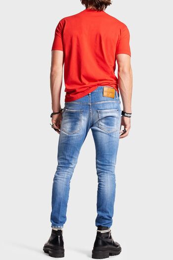 DSquared2 Skater Stretch Cotton Normal Waist Slim Fit Jeans Men'S JEANS S74LB1276 S30342 470