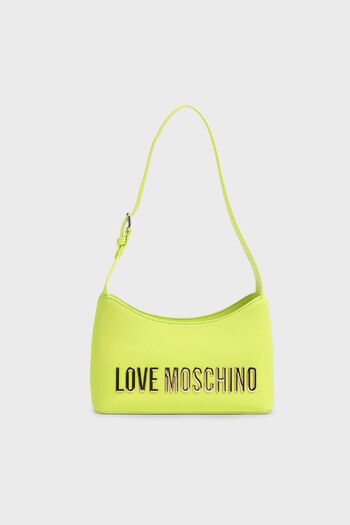 Love Moschino Kožená taška s logem s nastavitelným popruhem - JC4198PP1IKD0404