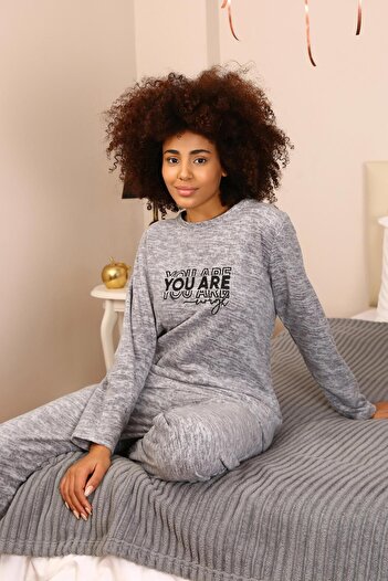 Akbeniz Welsoft Polar Kadın Pijama Takımı 8518