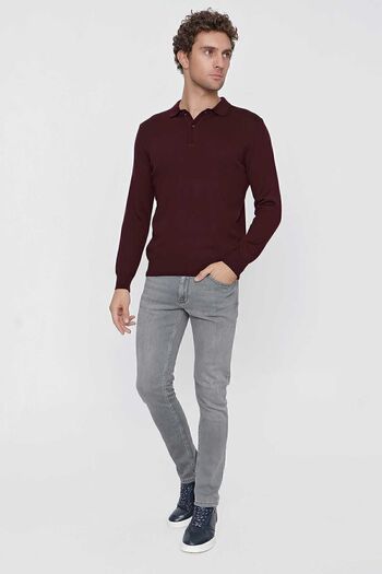 Morven Basic Dynamic Fit Relaxed Fit Polo Neck Knitwear Sweater