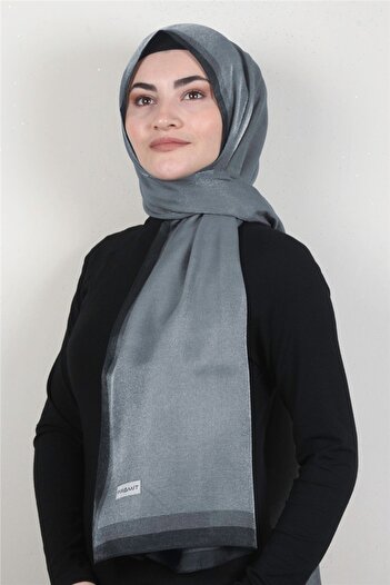 PİRAMİT Smoke Colored Amber Glitter Shawl - 4000-39 Model