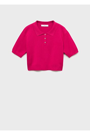 MANGO Woman POLO NECK TEE --