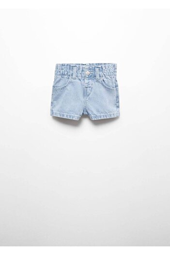 MANGO Baby Paperbag denim şort