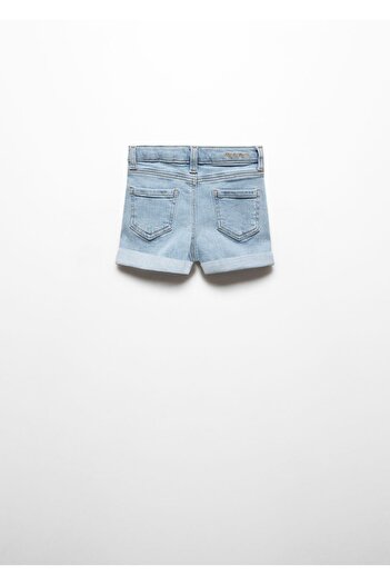 MANGO Baby Paçaları kıvrık denim şort