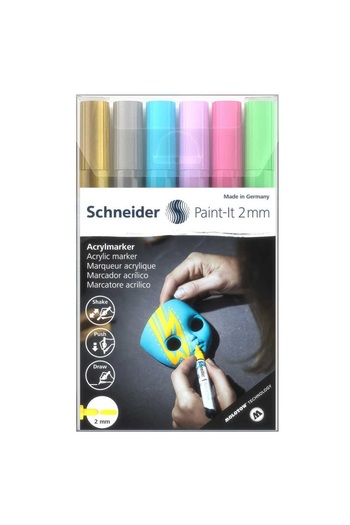SCHNEIDER 2 Mm Acrylic Marker - 310 Set/2- 120196   Scm519