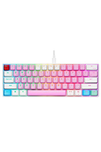 Gamertek لوحة مفاتيح الألعاب GK60 Mini Pro - Cotton Candy