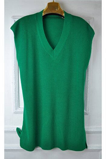 elma abone Sleeveless Knitwear Sweater - Collar Detailed