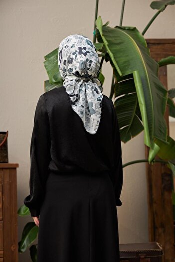 Sultan Eşarp Cotton Scarf - Ipekhan Narcissus Model - Seıhe1092-12