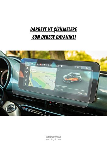 UniqAnatolia Fiat 500E 2021 2022 2023 Navigation and Multimedia Compatible Nano Screen Protector