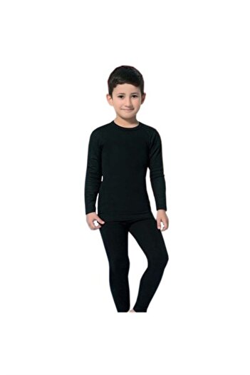 Tutku 0135 Boy's Thermal Tights Black