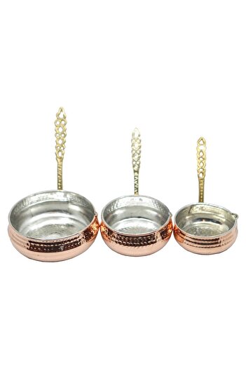 ANTEPSEPETİ Copper Hammered Sauce Bowl Set of 3