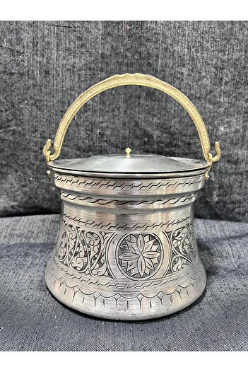 CRALİCHE Craliche Copper Hand Embroidered 3 Liter Yogurt Bakraç Satıl Sitil Brewing Container Gazi̇antep