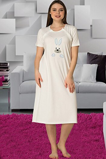 Effort Pijama Жіночий синій нічний комплект для вагітних та породіль 2073