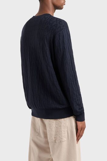 Armani Exchange Чоловічий светр з логотипом на комірі - Regular Fit СВЕТР 6DZM1R ZM4DZ 1510