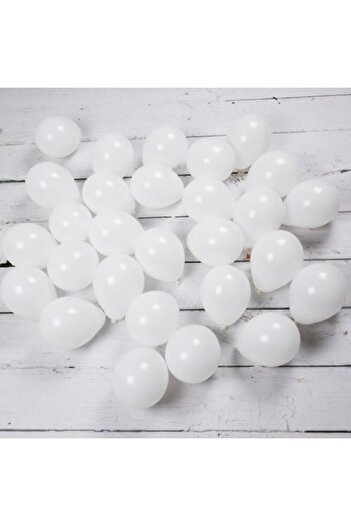 HKNYS 10 Pieces White Color Balloons - Birthday Party Balloons - Opening Balloons - 1 Quality