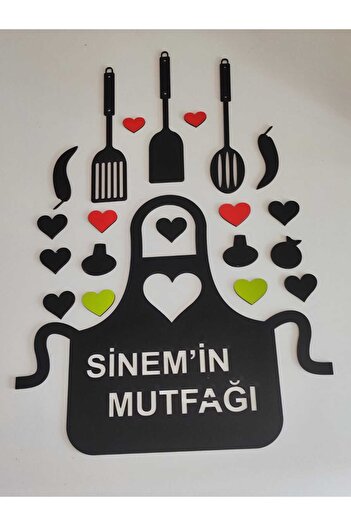 mrchediyesepeti MUTFAK ÖNLÜK MODELİ KİŞİYE ÖZEL İSİMLİ DUVAR SÜSÜ