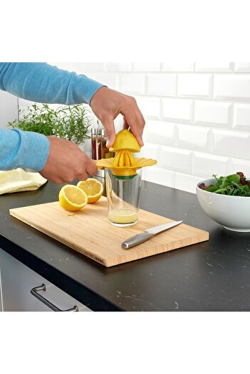 IKEA 15 cm Practical Yellow Color Lemon Orange Boring - Plastic Citrus Juice