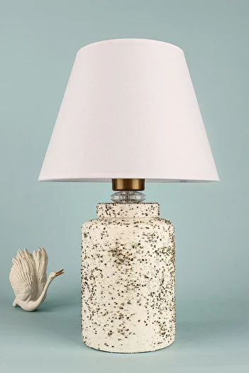 Hmydesign White Ceramic Fermoir - Handmade Lampshade