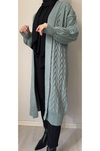 Lasirius Winter Women's Long Oversize Knitwear Cardigan - Stylish and Comfortable Design