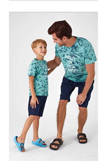 Arnetta 100% Cotton Shorts Set for Father Son