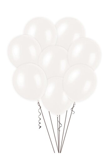 HKNYS 50 Pieces Metalic Pearlescent Mixed Balloons with 5 Meters Balloon Chain Gift