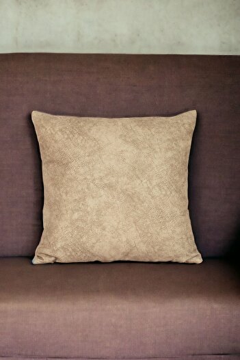 ÖZENEV 43X43 cm Ethnic Velvet Décor Earth Throw Pillow Cover Inta-104