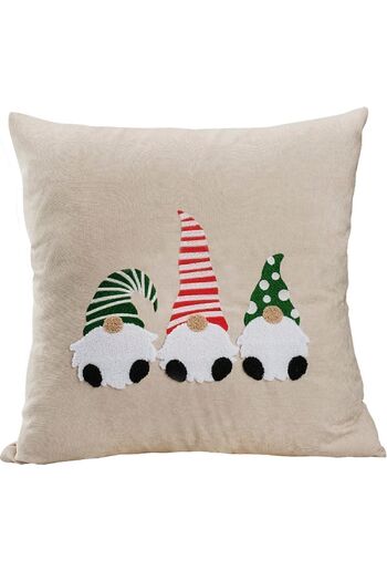 ÖZENEV Christmas Ruining Case - Beige Punch Pattern - Santa Claus Dwarf Punch