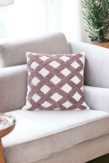 ÖZENEV Punch Design Bohemian Patterned Decorative Throw Pillow Cover 45x45 Cm Ethnic Authentic Poncho
