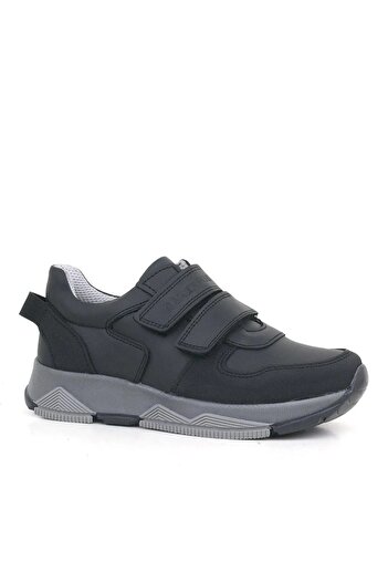 Rıdvan Çelik Black Genuine Leather Children's Sneakers - School Shoes