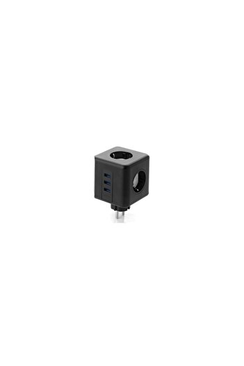 CVS Dn 9203 Küp Akım Korumalı 3'lü Priz, 3 Usb Şarj Prizi