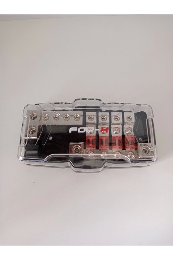 For-X Amfi Blok Sigorta Dağıtıcı - 4'lü Blok Kablo Dağıtıcı - Hem Artı Hem Şase Dağıtıcı Blok