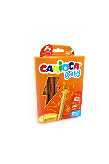 CARIOCA 6 Colors Baby Jumbo Dry Paint 42817