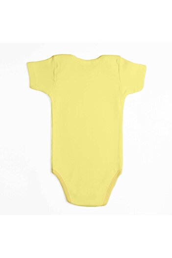 CrowsGate Panda Love Yellow Color Baby Bodysuit