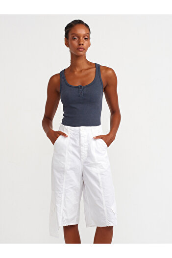 Dilvin 70969 Cargo Pocket Shorts-white