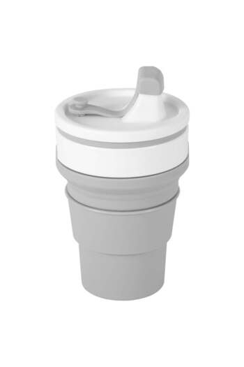 IKEA Grey-White 350ml Foldable Frukostmal Travel Cup -30479797
